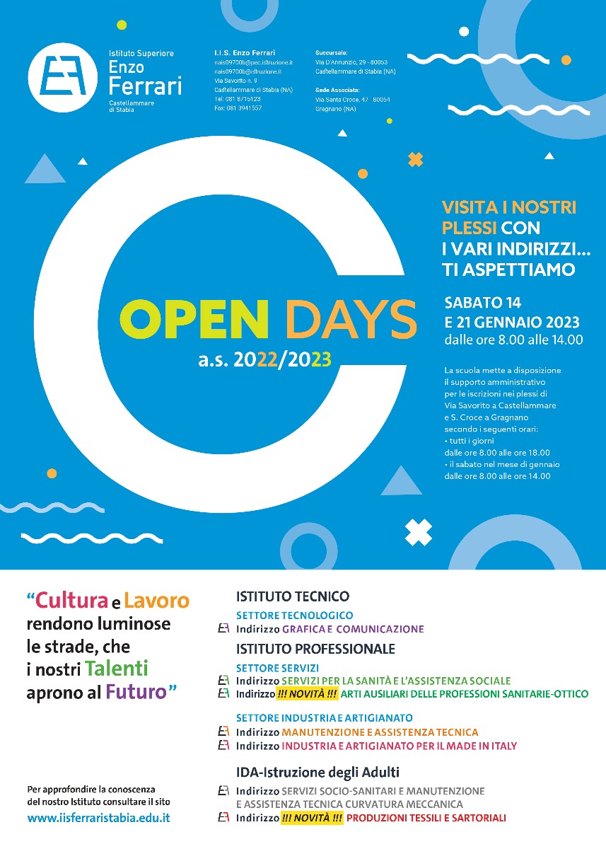 OPEN DAY I.I.S., ENZO FERRARI